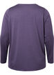 Langermet treningsbluse med struktur, Purple Plumeria, Packshot image number 1
