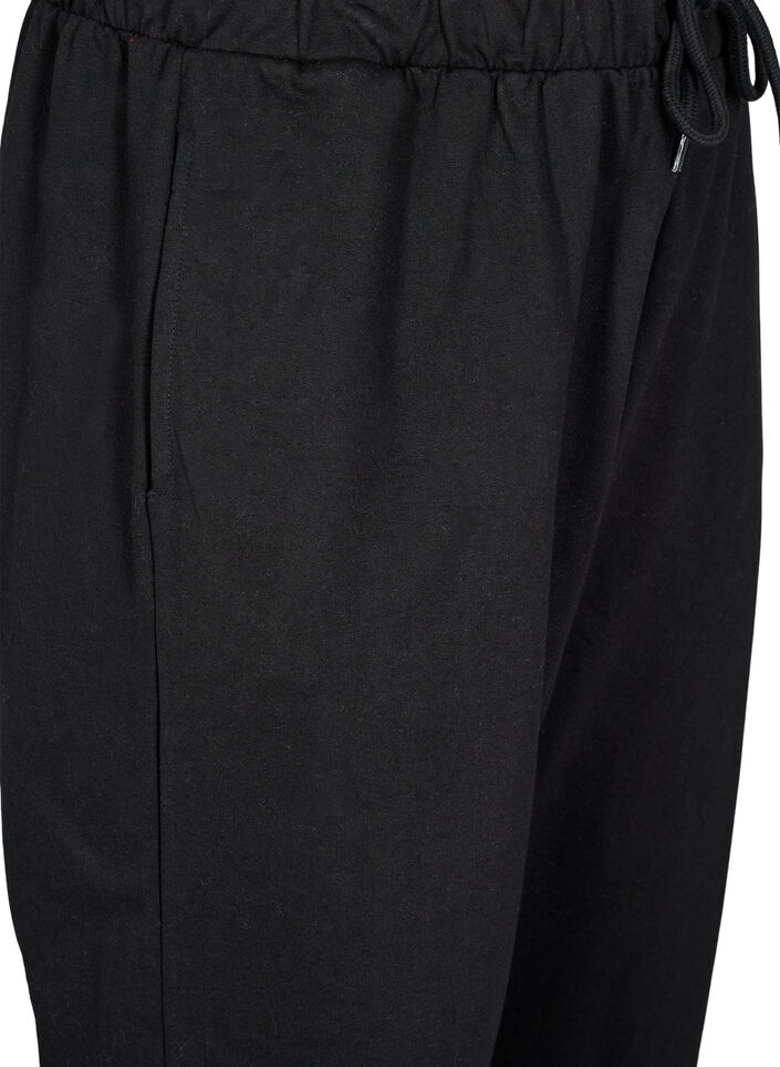 Joggebukser med lommer, Svart, Packshot image number 2
