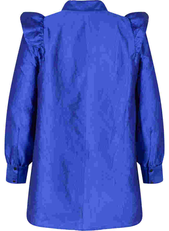 Ensfarget skjorte med volangedetaljer, Surf the web, Packshot image number 1