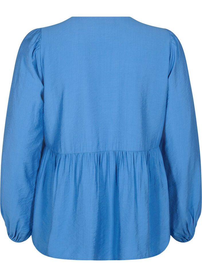Viskosebluse med sløyfer og lange ermer, Riverside Black Bow, Packshot image number 1
