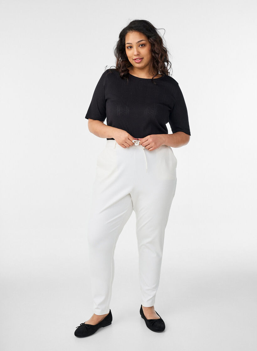 Besk&aring;rne Maddison bukser, Hvit, Model image number 0
