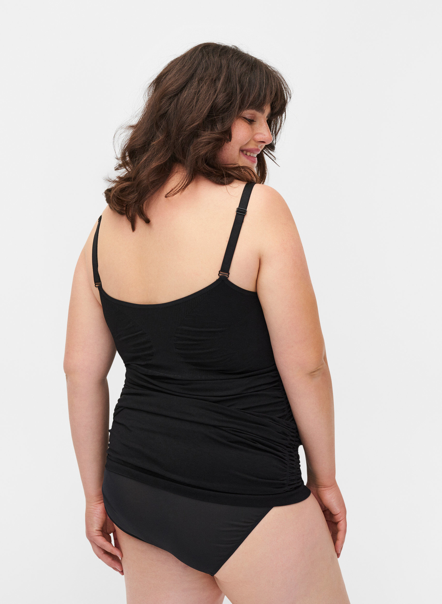 Zizzi S&oslash;ml&oslash;s topp til gravide med ammefunksjon, Black, Model image number 1
