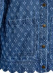 Denimjakke med et slitt m&oslash;nster, Bl&aring;, Packshot image number 3