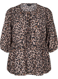 Leo-bluse med sløyfe, Leo AOP w. Bow