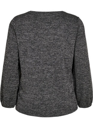 Zizzi FLASH - Jerseybluse med lange ermer, Grå, Packshot image number 1