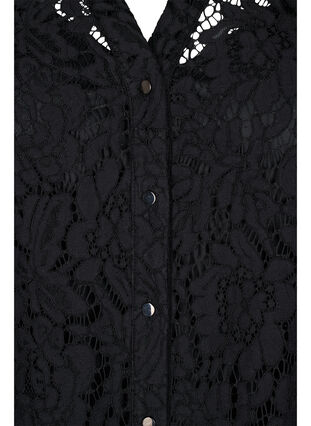 Blondekjole med lange ermer, Black, Packshot image number 2