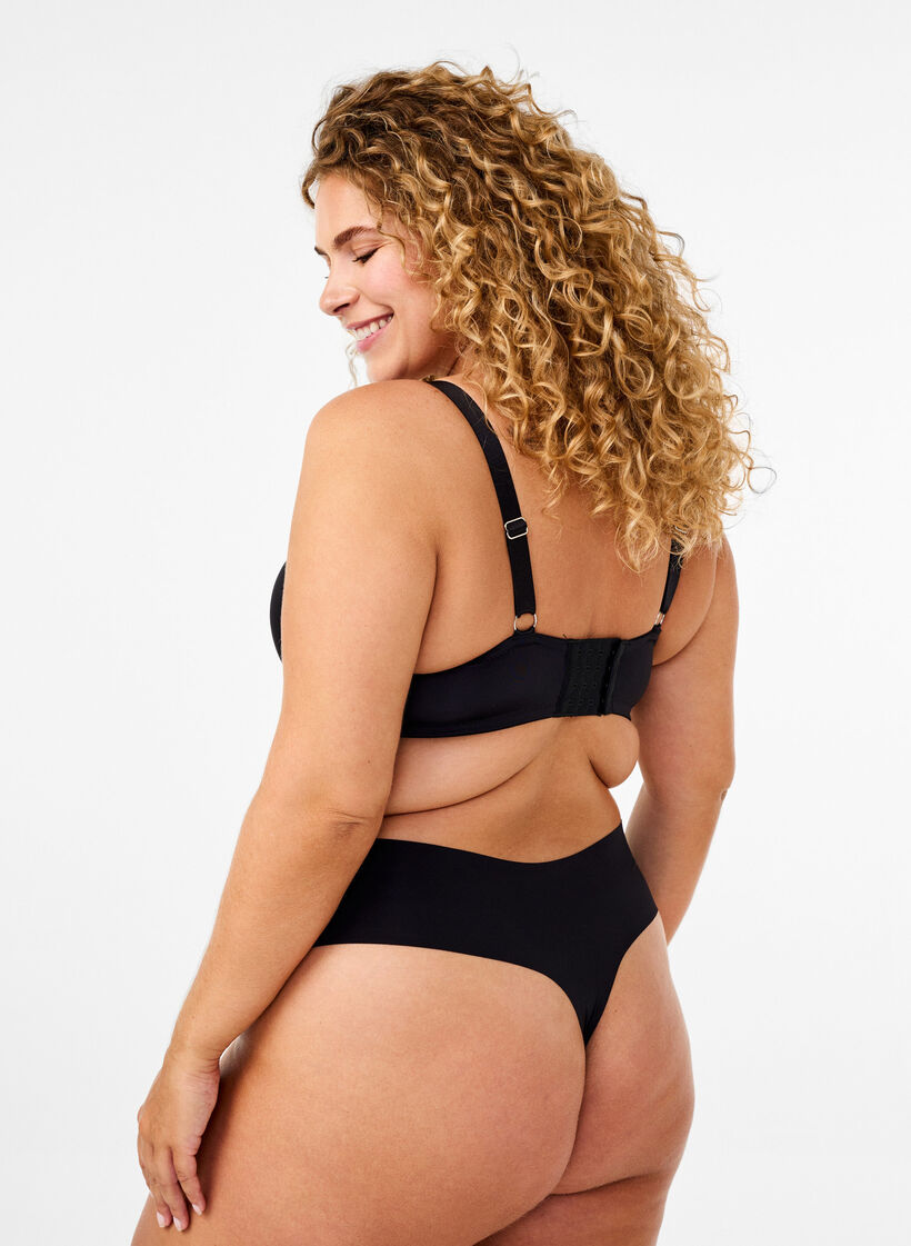 Formstøpt BH med rhinestener, Black, Model
