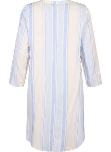 Stripete kjole med lange ermer, Birch w. Stripes, Packshot image number 1
