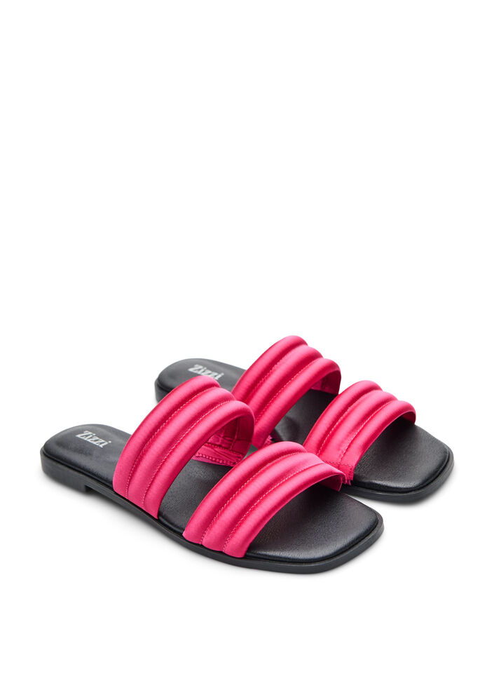 Sandal med polstrede stropper, Rosa, Packshot image number 1