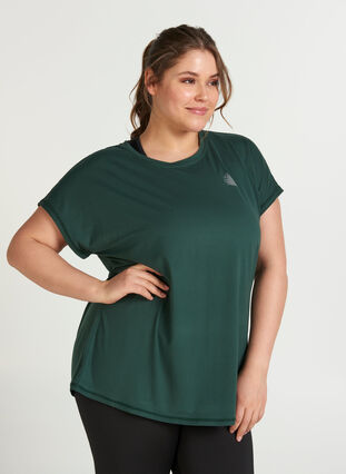 Ensfarget T-skjorte til trening, Green Gables, Model image number 1