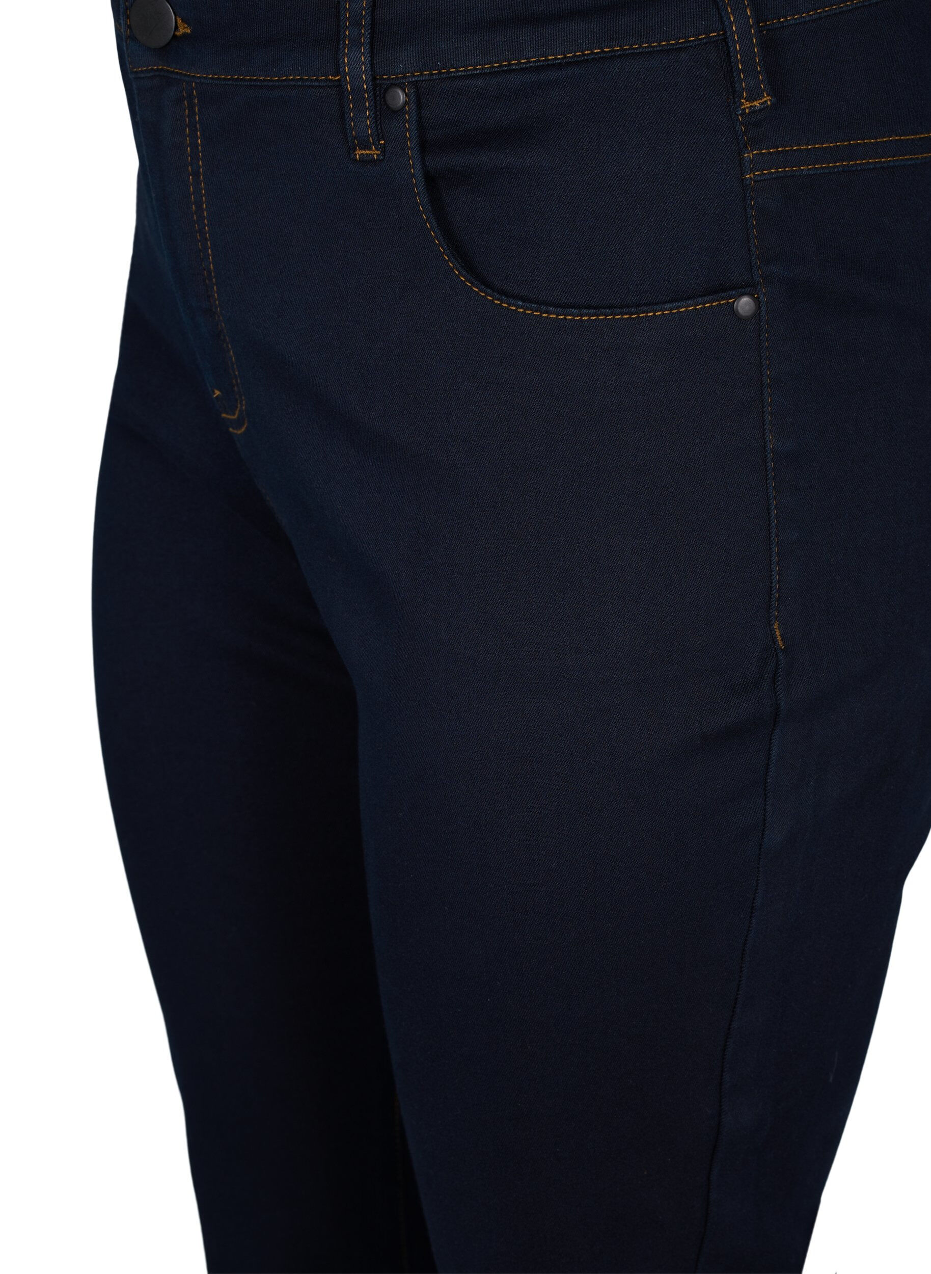 ZizziSlim fit Emily jeans med normal h&oslash;yde i livet, Bl&aring;, Packshot image number 2