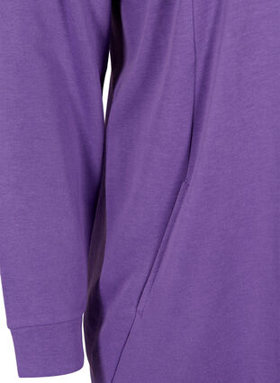 Kjole med V-hals, Deep Lavender, Packshot image number 3