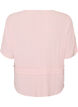 Bluse med tekstur og knytebelte, Rosa, Packshot image number 1
