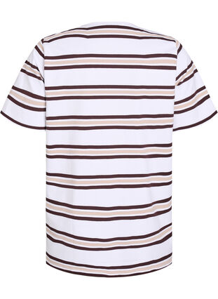 Zizzi Kortermet poloskjorte, Vanilje, Packshot image number 1