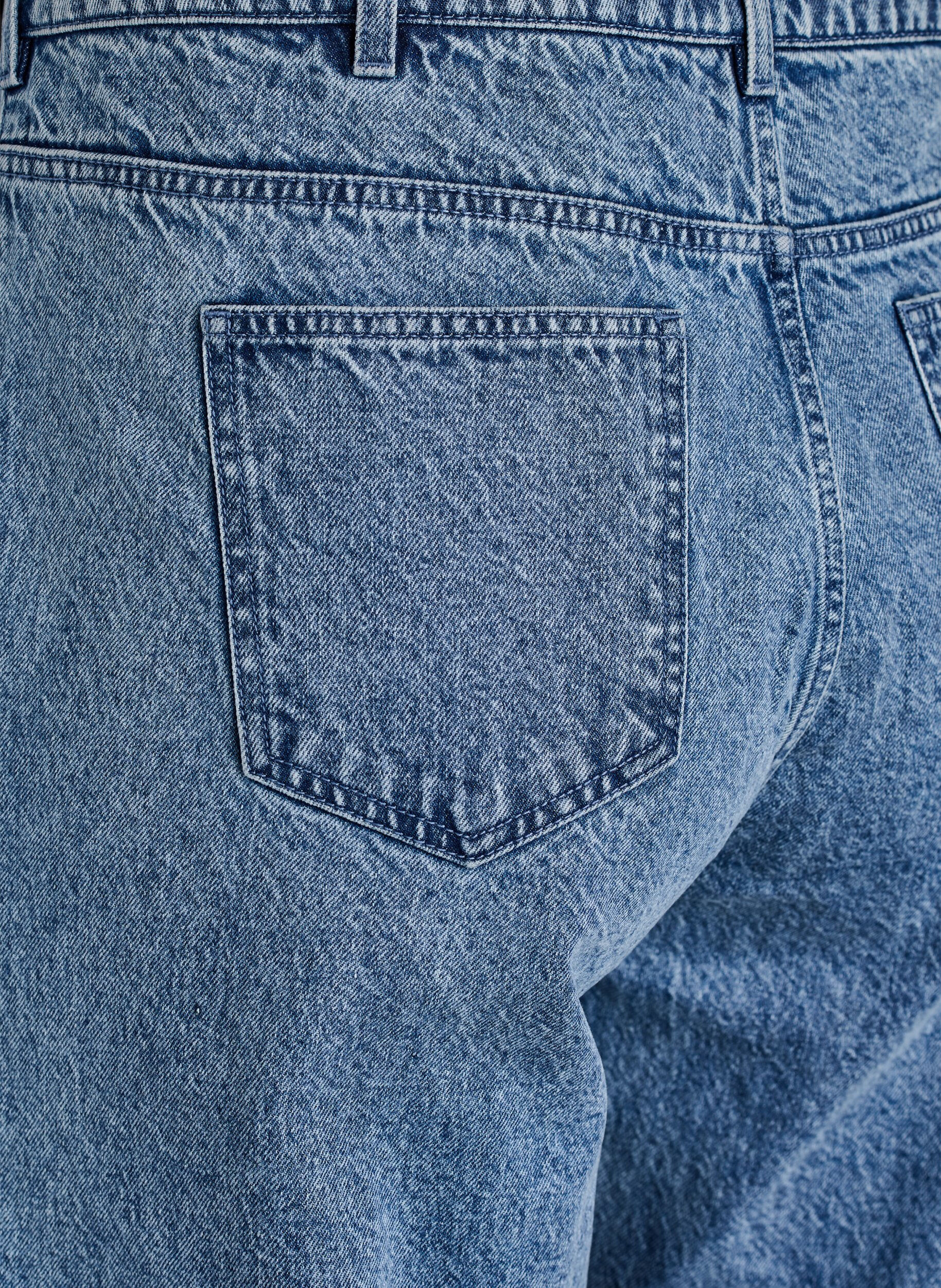 ZizziJeans med wide fit og s&oslash;mdetaljer, Bl&aring;, Packshot image number 3