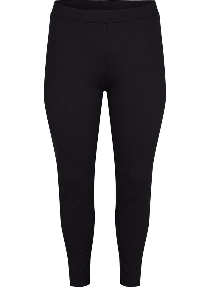 Leggings med glidelås, Black, Packshot image number 0