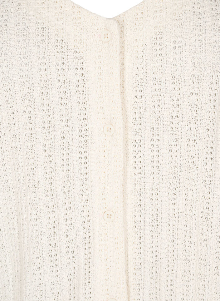 Jersey cardigan med korte ermer, Buttercream, Packshot