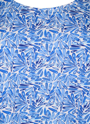 FLASH – Ermeløs topp med trykk, White Blue AOP, Packshot image number 2