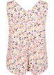 Blomstret topp med V-hals, Off White Flower AOP, Packshot image number 1