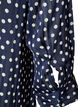M&oslash;nstret skjorte med st&aring;krage og 3/4-ermer, Bl&aring;, Packshot image number 3