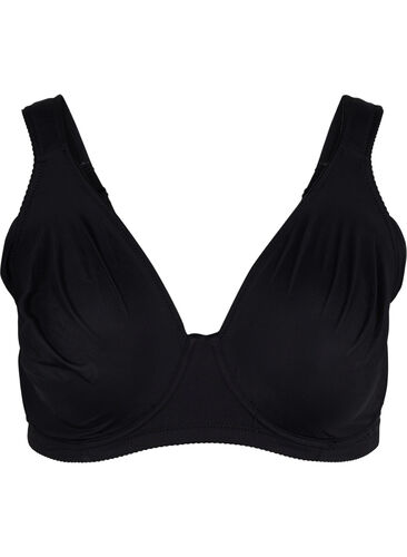 Ensfarget BH med bøyle, Black, Packshot image number 0