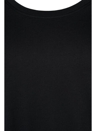 T-skjorte med justerbar bunn, Black, Packshot image number 2