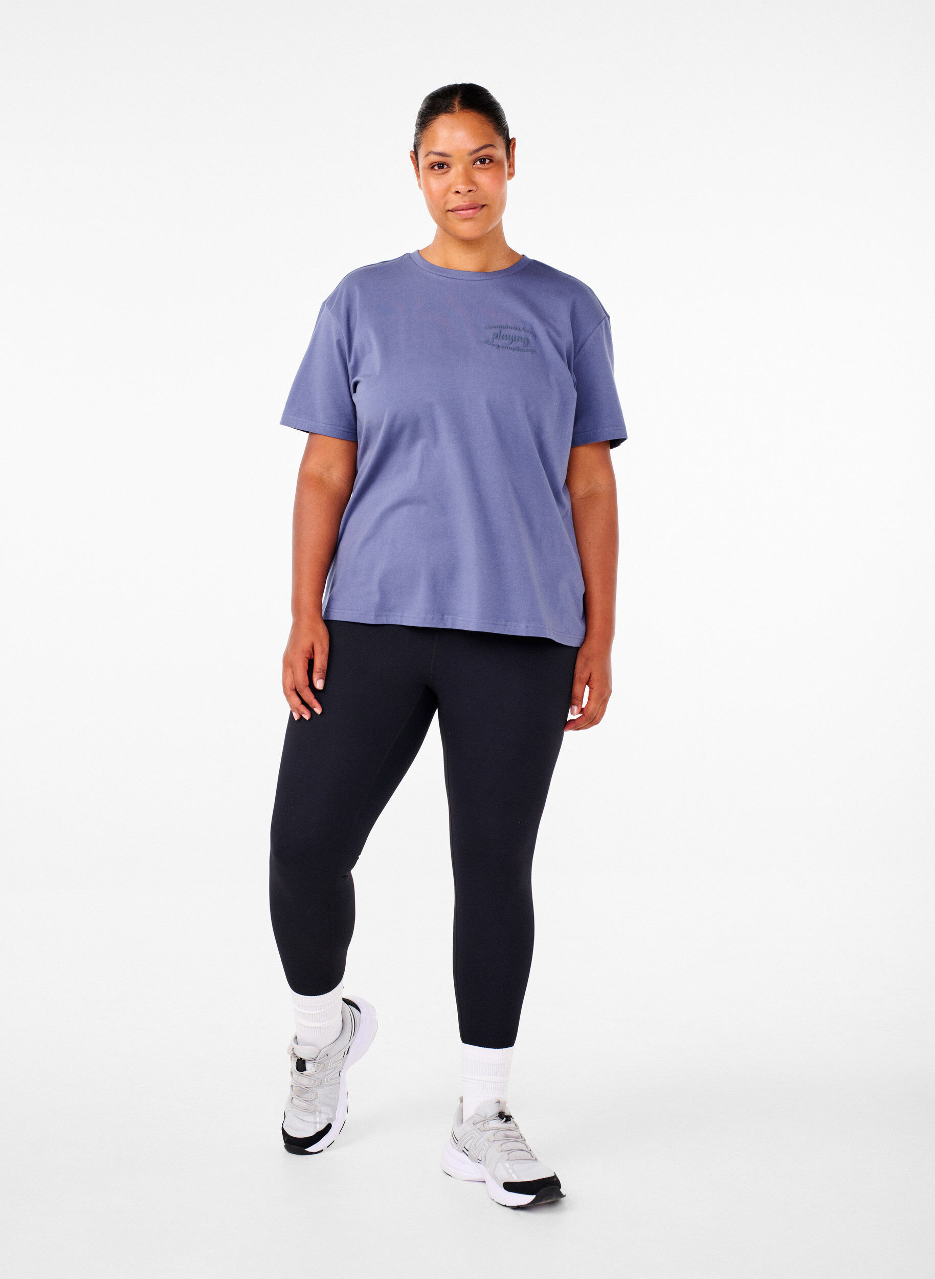 ZizziSporty T-skjorte i &oslash;kologisk bomull, , Model image number 1