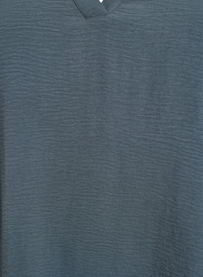 Bluse med 3/4 ermer, Gr&oslash;nn, Packshot image number 2
