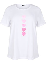 FLASH - T-skjorte med motiv, Bright White Hearts