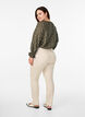 Slim fit Emily-jeans med regular waist, Beige, Model image number 1