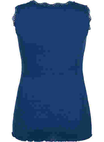 Topp med blondekant, Insignia Blue, Packshot image number 1