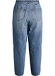 Jeans med h&oslash;y midje og barrel-formet snitt, Bl&aring;, Packshot image number 1