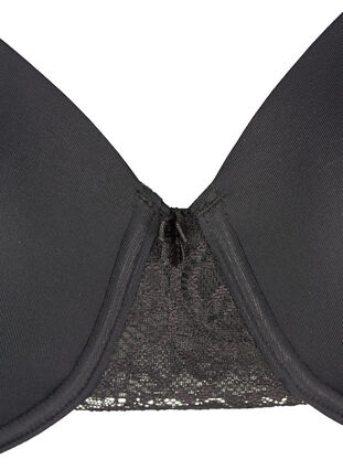Formstøpt BH med netting, Black, Packshot image number 2