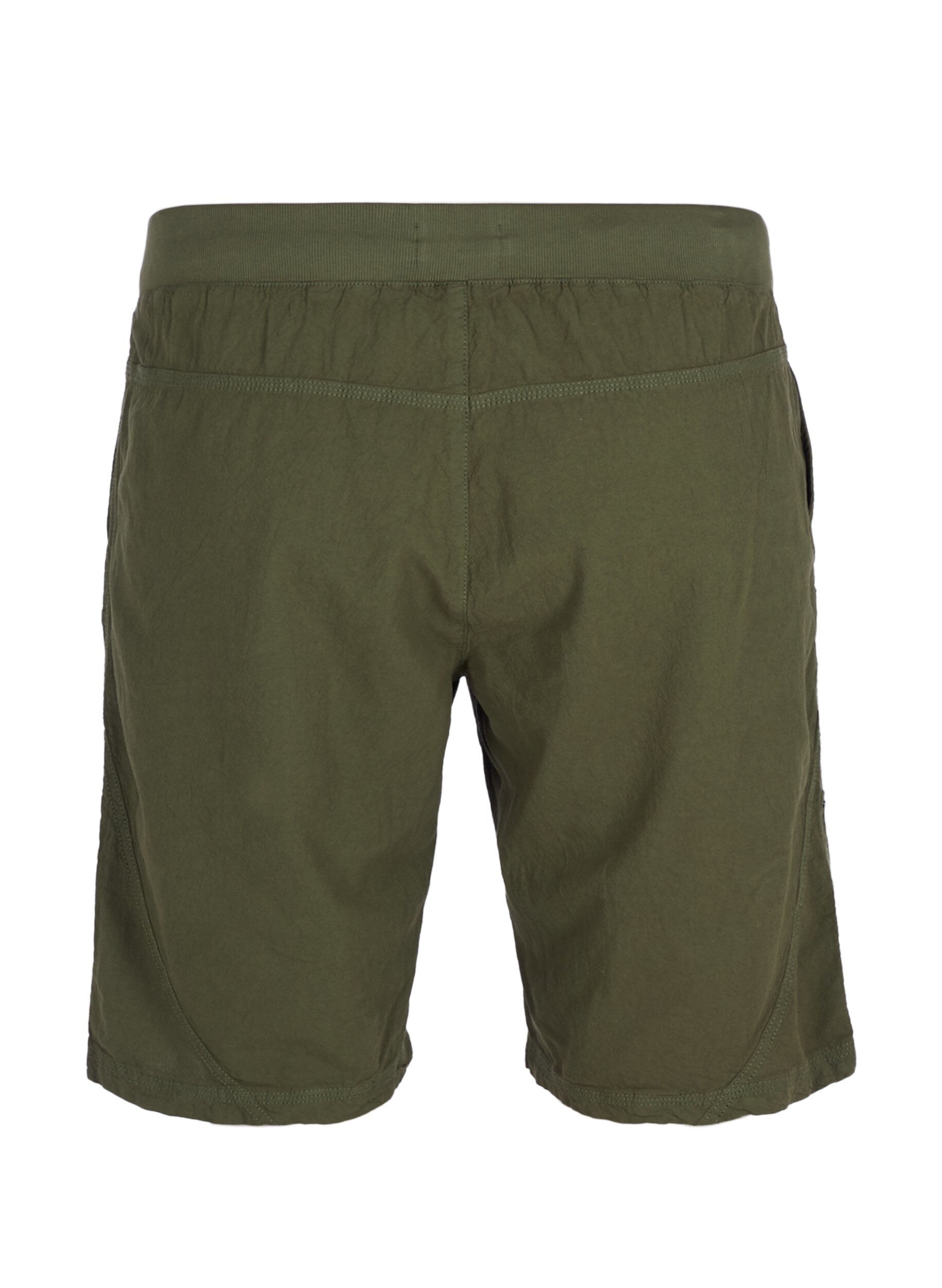 Zizzi L&oslash;se shorts med lommer i bomull, Gr&oslash;nn, Packshot image number 1