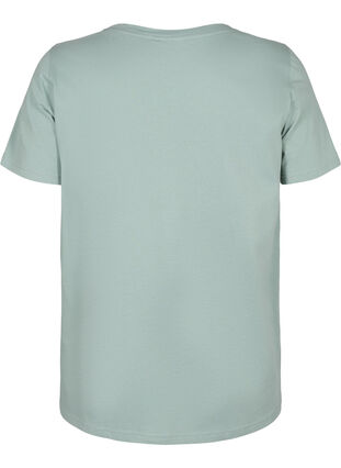 T-skjorte i bomull med motiv, Ch. Green w. Face, Packshot image number 1