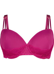 Polstret BH med blonder, Boysenberry