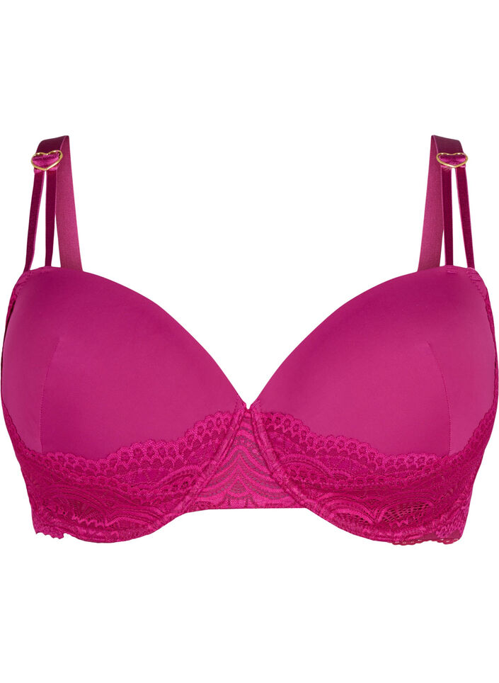 Polstret BH med blonder, Boysenberry, Packshot