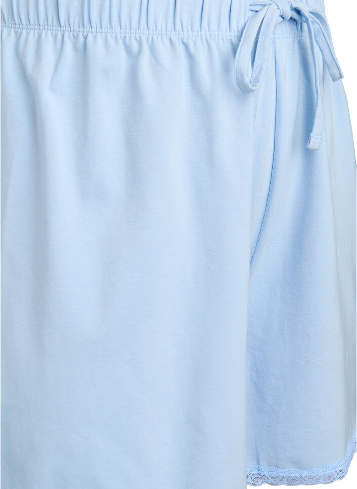 Løse shorts i en modalblanding med blonderkant, Dutch Canal, Packshot image number 2