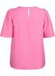 Bluse med korte, vide ermer, Rosa, Packshot image number 1