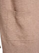 Lang &aring;pen strikket cardigan med lommer, Beige, Packshot image number 3