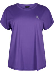 Kortermet trenings-T-skjorte, Heliotrope