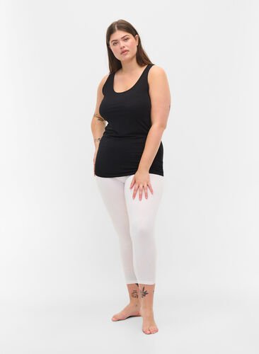 3/4-basisleggings, Bright White, Model image number 0