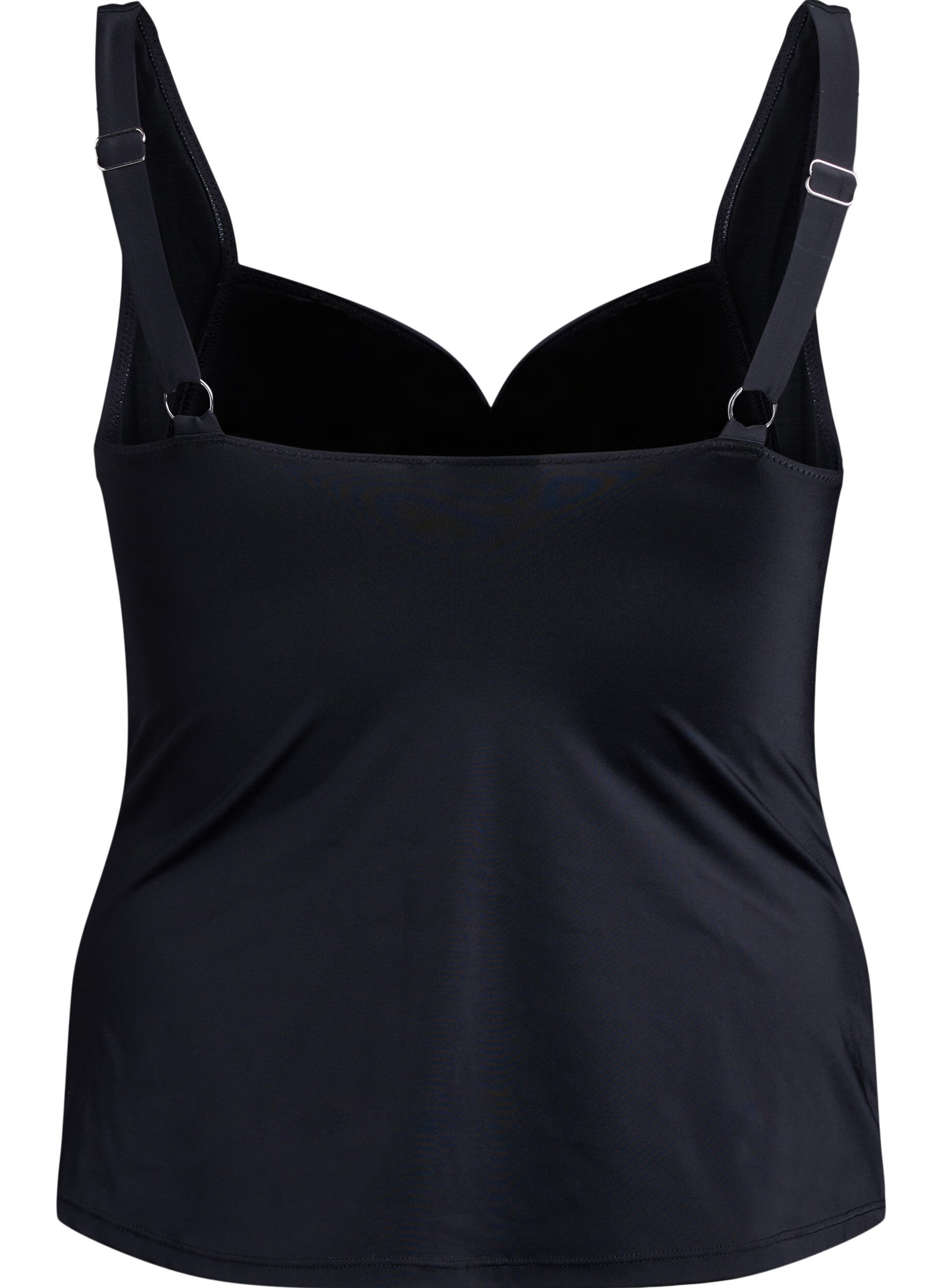 Zizzi Tankini med blonder, Svart, Packshot image number 1