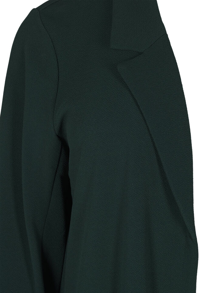 Lang blazer med lommer, Gr&oslash;nn, Packshot image number 2