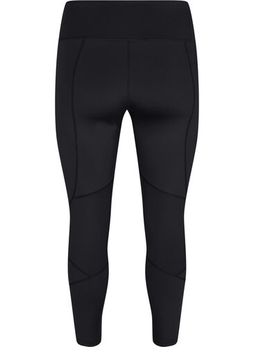 Ensfargede treningstights, Black, Packshot image number 1