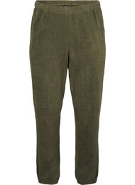 Myke teddybukser med elastisk midje, Forest Night
