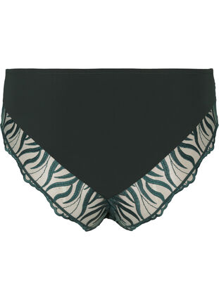 Zizzi Taitruse med broderi og vanlig midjehøyde, Grønn, Packshot image number 1