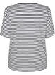 T-skjorte med TENCEL&trade; Lyocell og striper, Hvit, Packshot image number 1