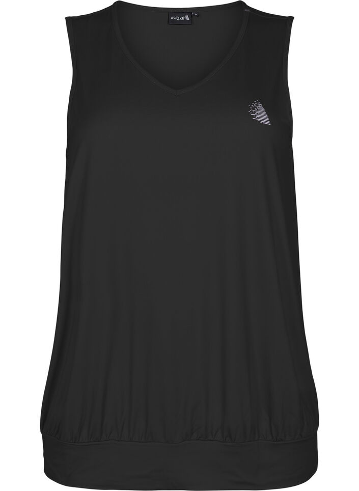 Treningstopp med balloon fit, Black, Packshot image number 0