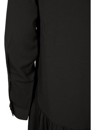 Midi-kjole med lange ermer, Black, Packshot image number 3